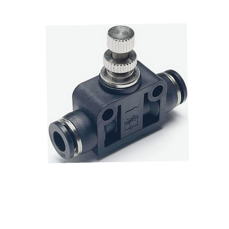 VETLEY Pneumatic SCF Series 1/4 Inch Tube OD Air Flow Control Valve,Union Pneumatic Speed Control Flow Controller SCF-1/4(Pack of 2) - Image 5